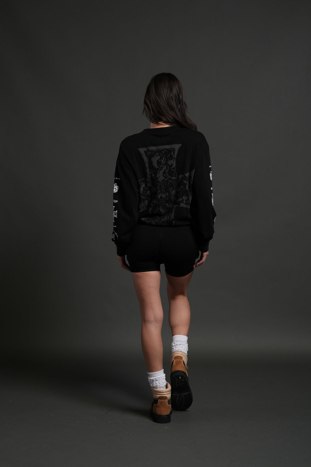 Iron Wolf Pack "Premium" L/S Tee in Black