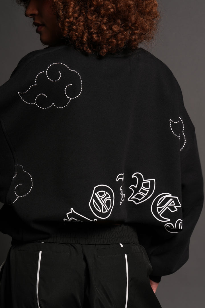 Darc Clouds London Crewneck in Black