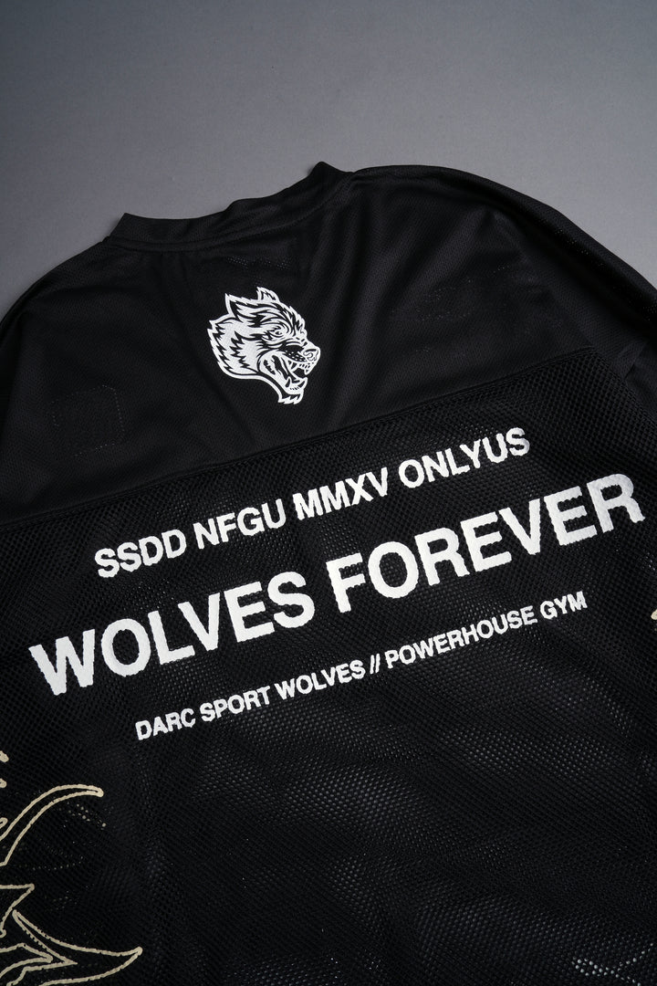 Wolves House Emmitt Football Jersey in Black