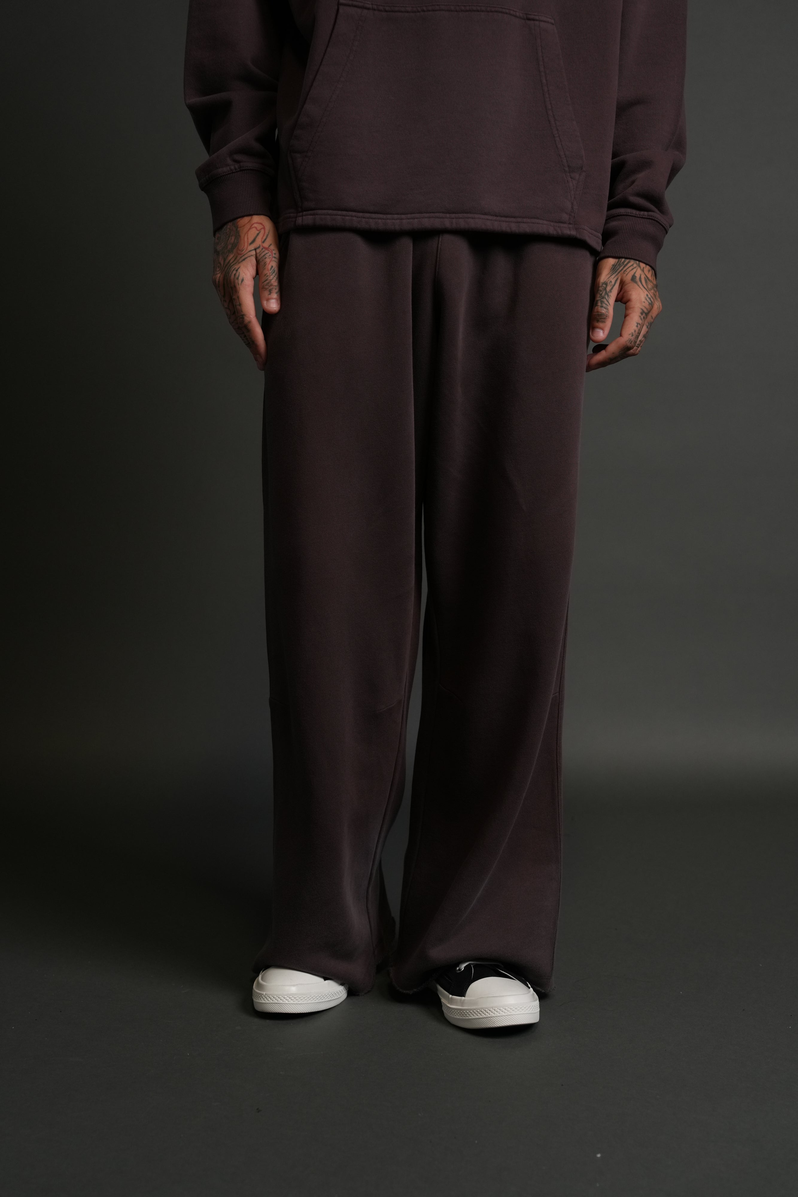 Darc Wandering Moaty Sweat Pants in Darc Garnet Drift Wash