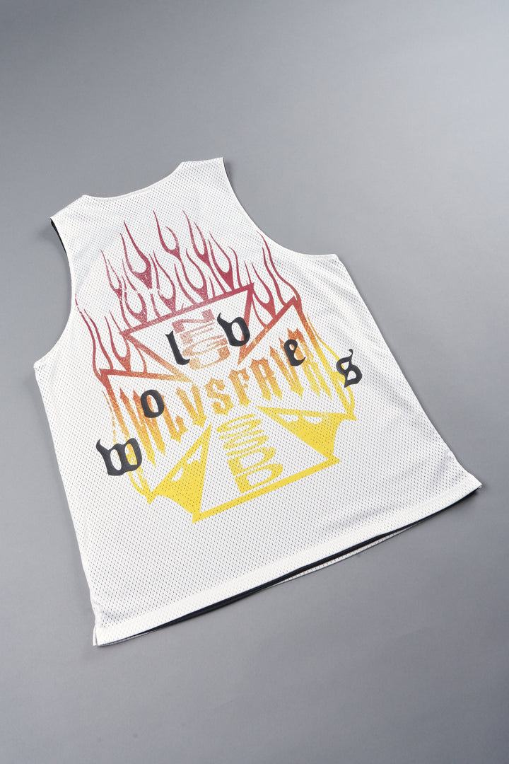 Infernal Club Reversible Bball Jersey In Black/Cream