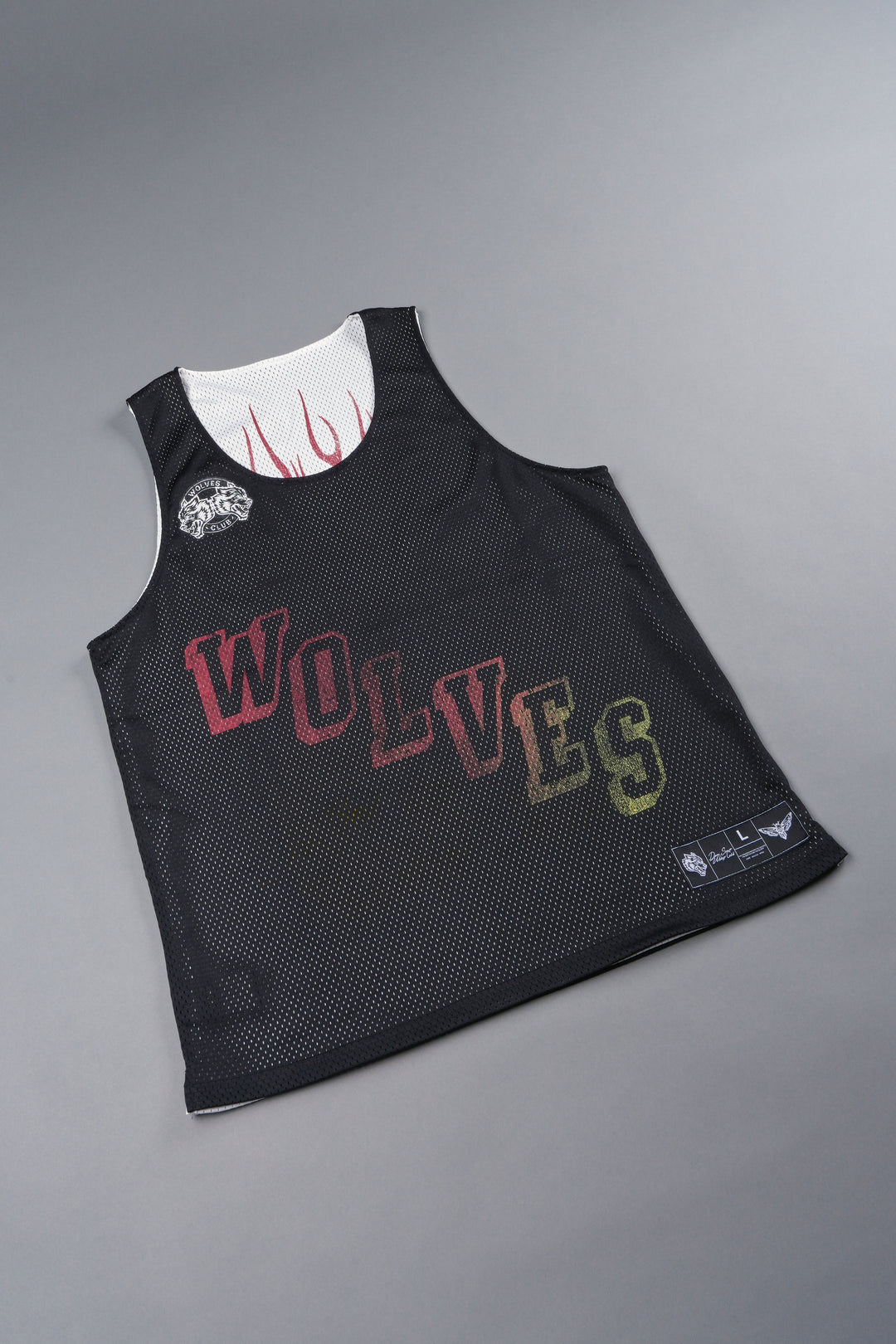 Infernal Club Reversible Bball Jersey In Black/Cream