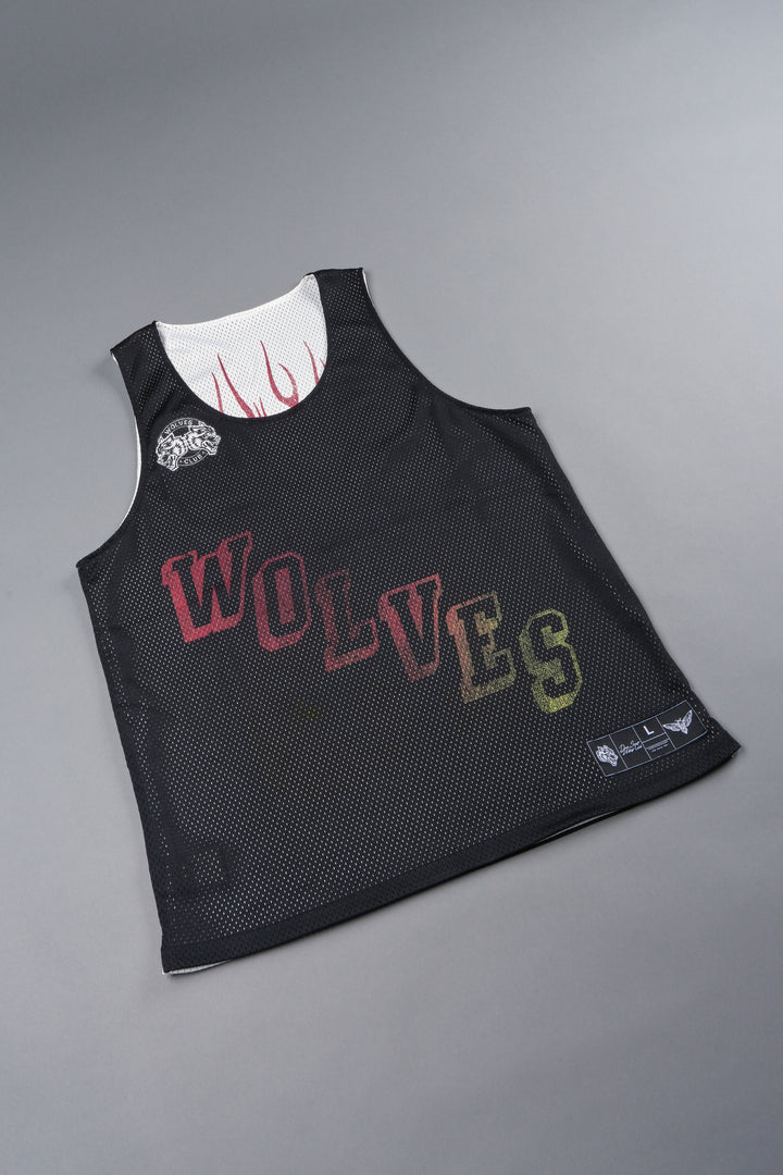Infernal Club Reversible Bball Jersey In Black/Cream