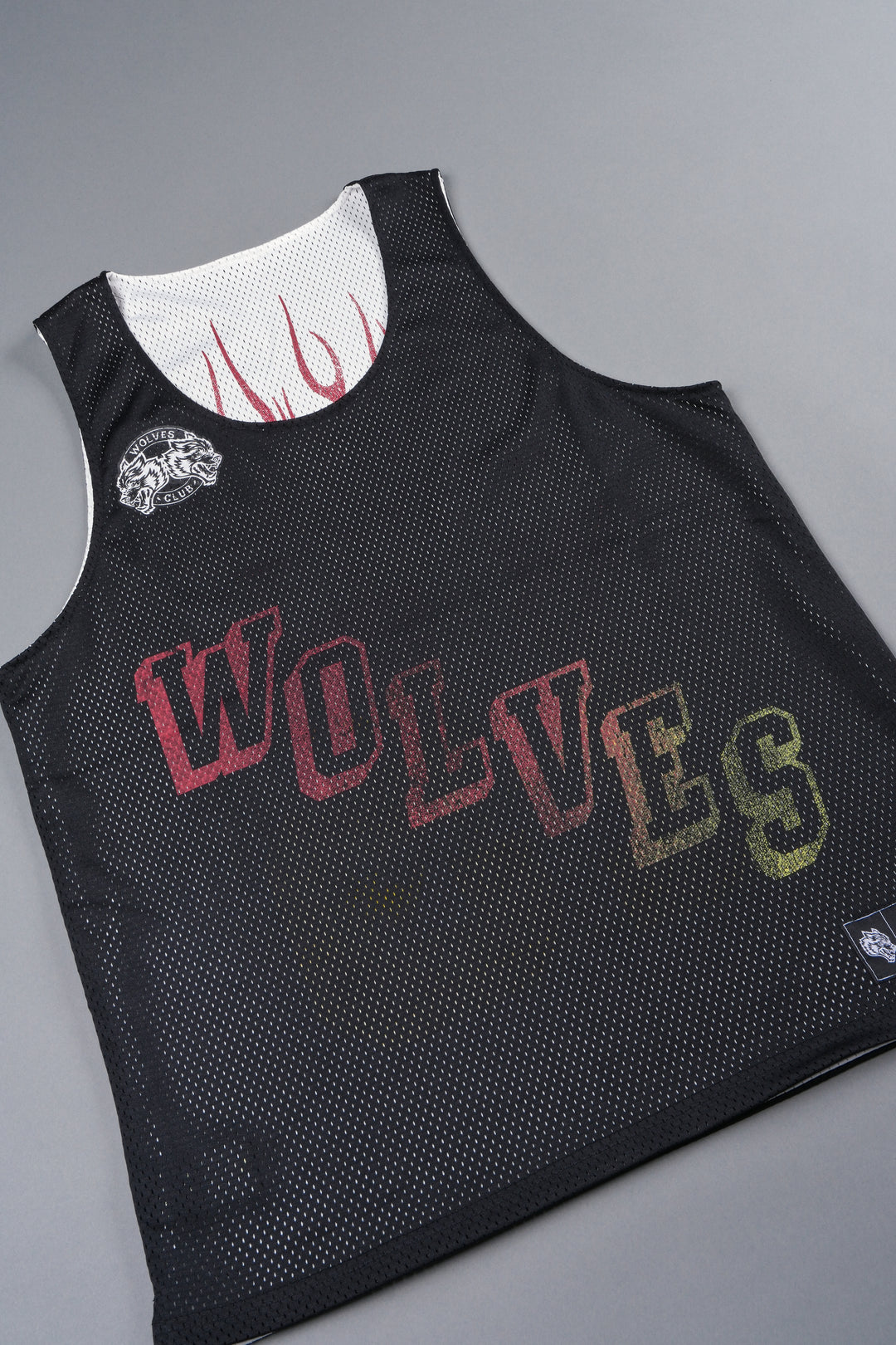Infernal Club Reversible Bball Jersey In Black/Cream