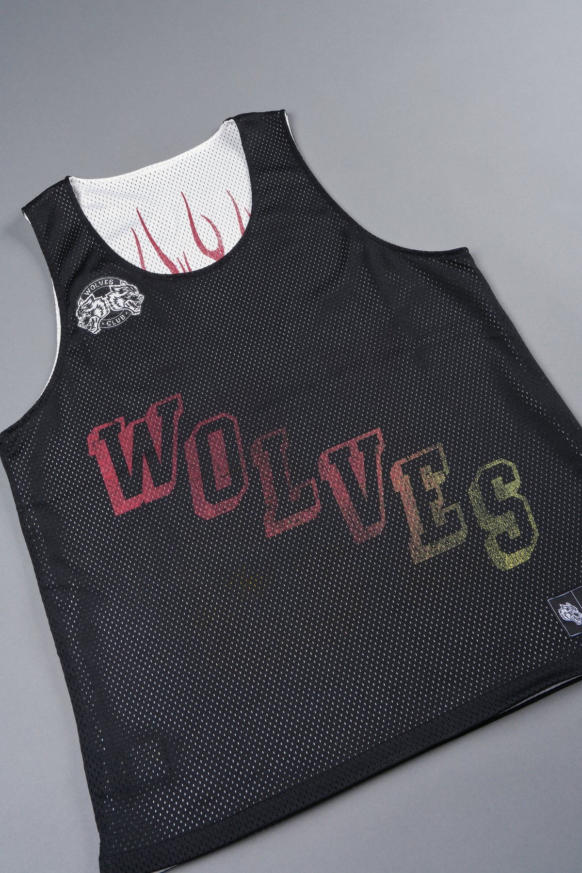Infernal Club Reversible Bball Jersey In Black/Cream