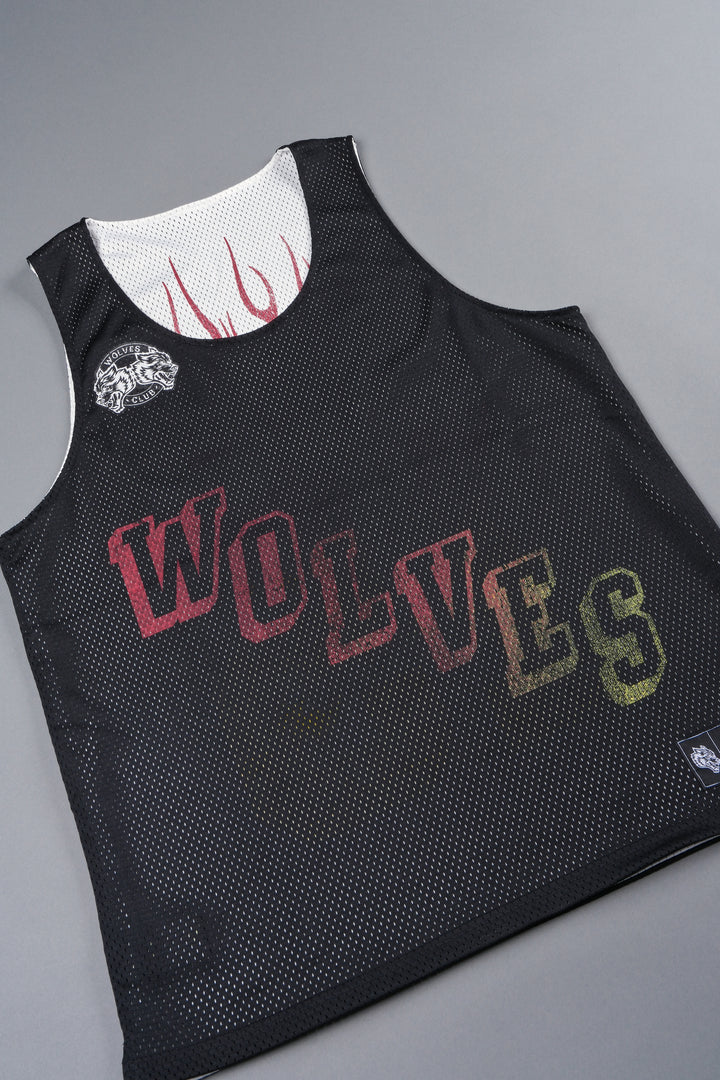 Infernal Club Reversible Bball Jersey In Black/Cream