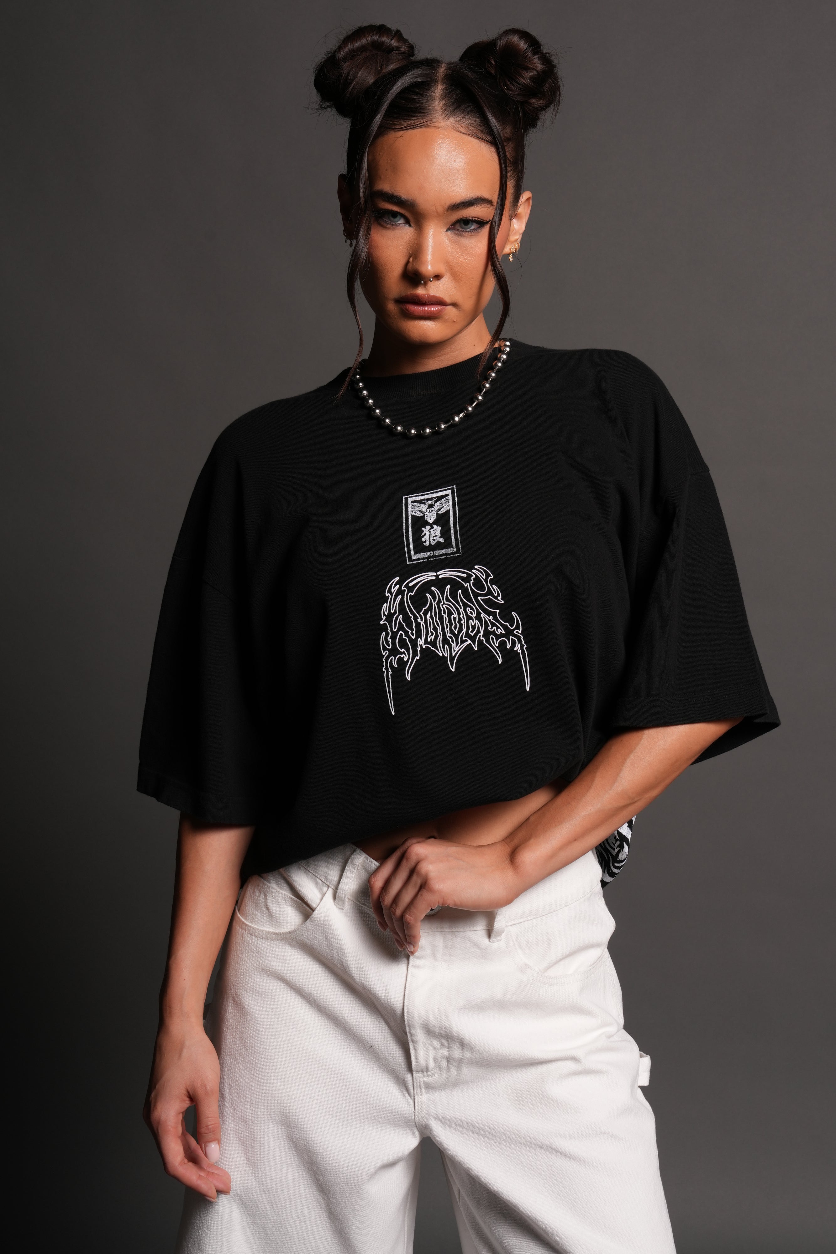 Rasengan Premium Oversized Tee in Black