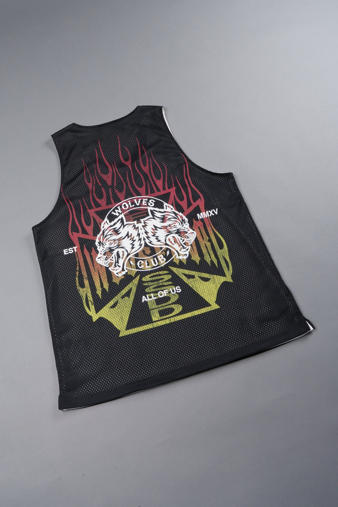 Infernal Club Reversible Bball Jersey In Black/Cream