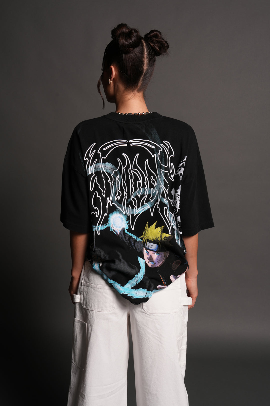 Rasengan Premium Oversized Tee in Black