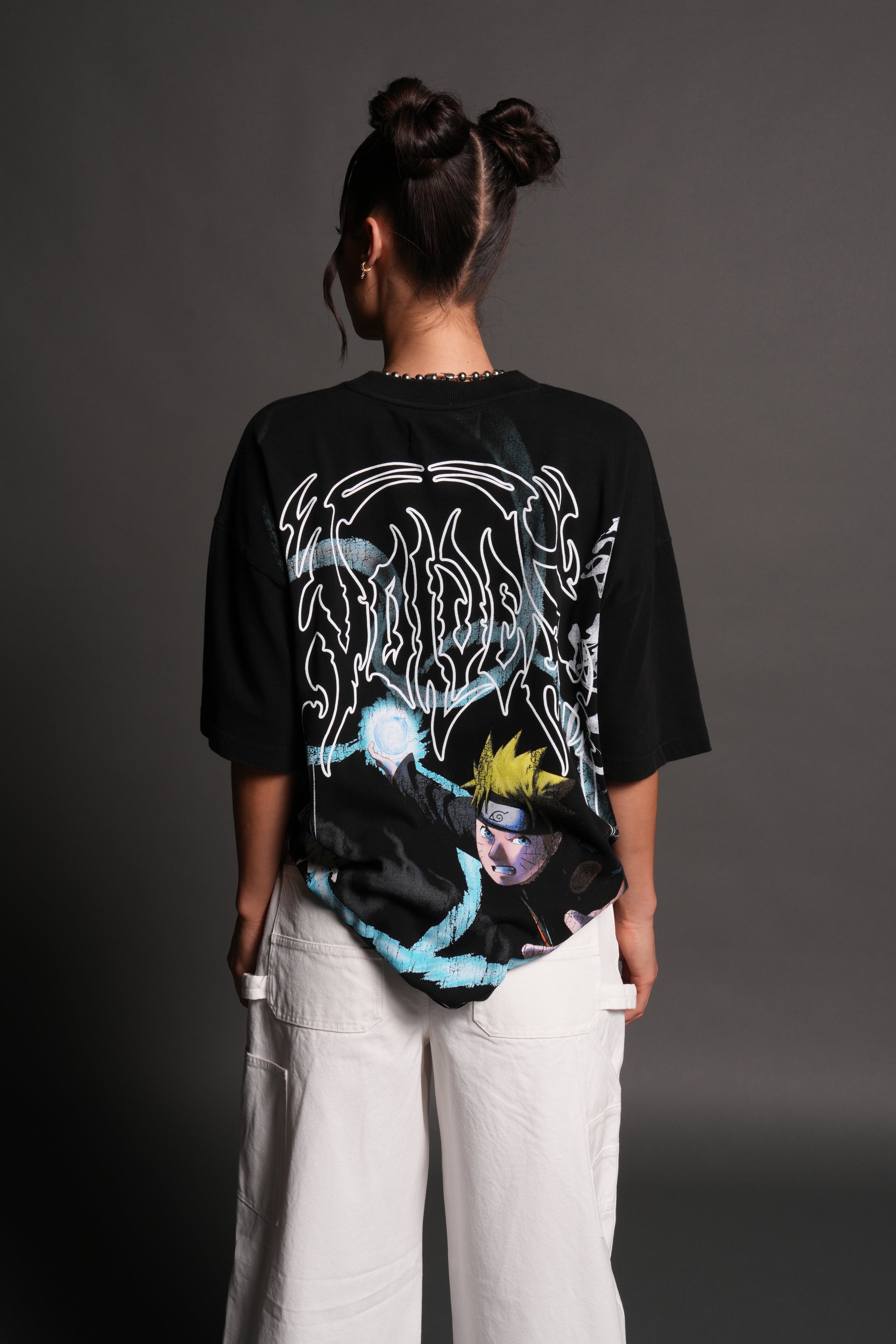 Rasengan Premium Oversized Tee in Black
