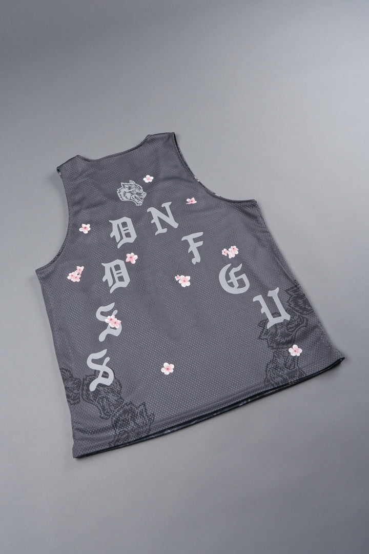 Shadow Blossom Reversible Bball Jersey In Slate Gray / All Of Us Camo