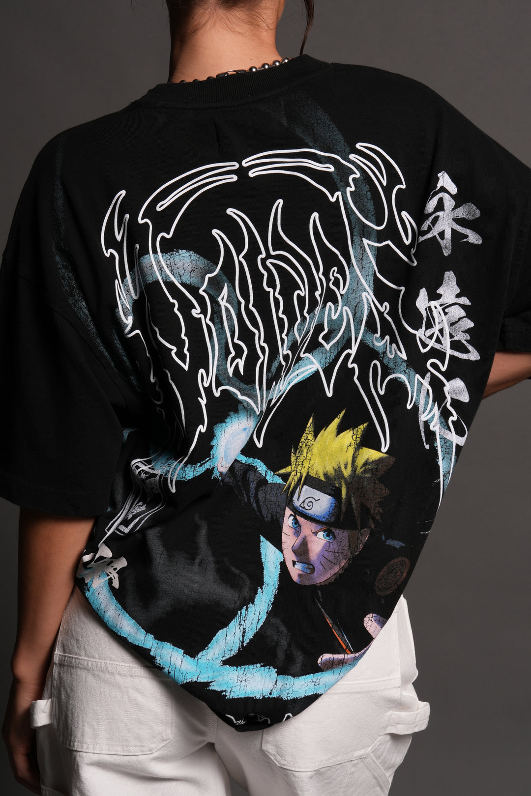 Rasengan Premium Oversized Tee in Black