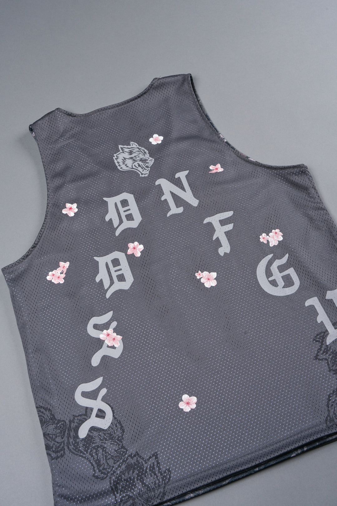 Shadow Blossom Reversible Bball Jersey In Slate Gray / All Of Us Camo
