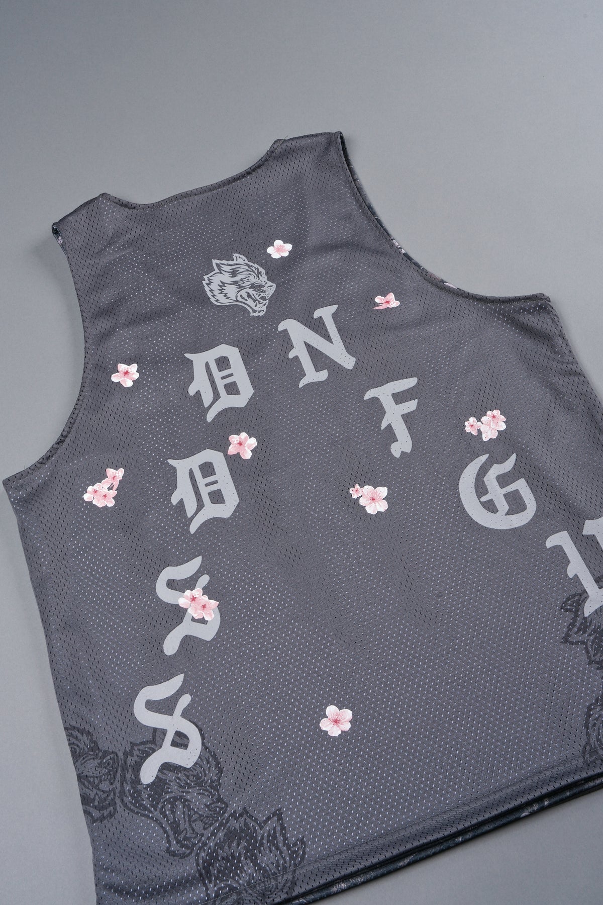 Shadow Blossom Reversible Bball Jersey In Slate Gray / All Of Us Camo