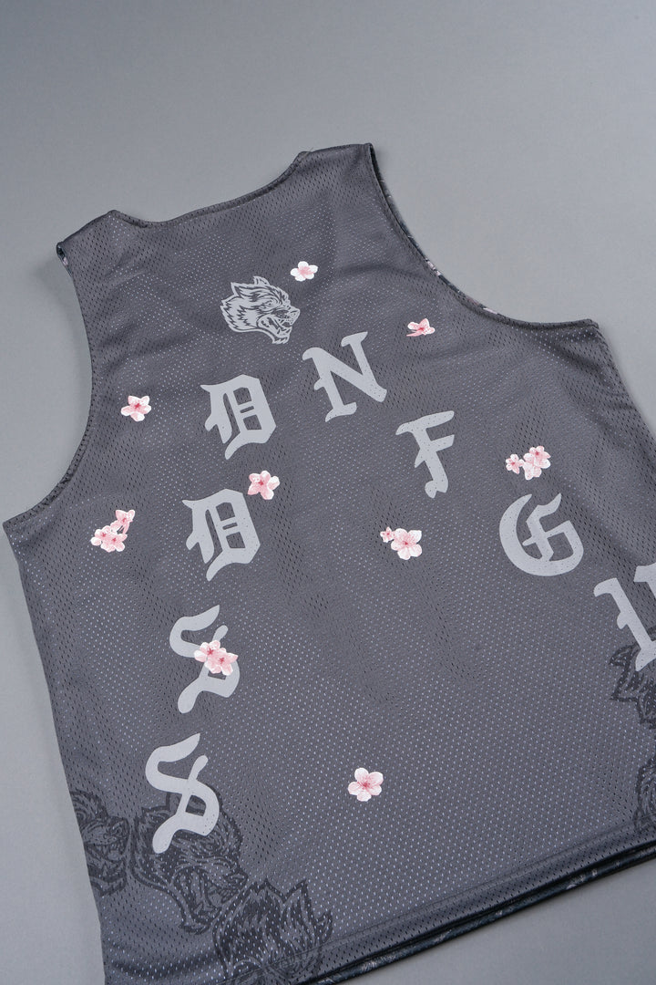 Shadow Blossom Reversible Bball Jersey In Slate Gray / All Of Us Camo