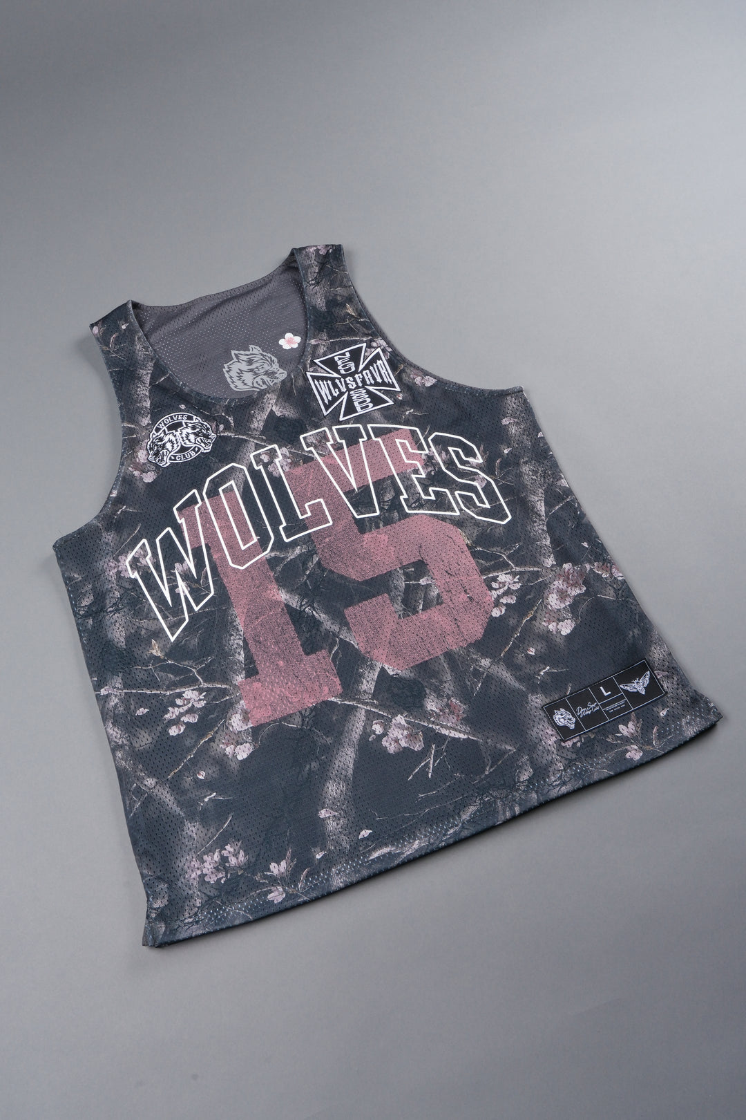 Shadow Blossom Reversible Bball Jersey In Slate Gray / All Of Us Camo