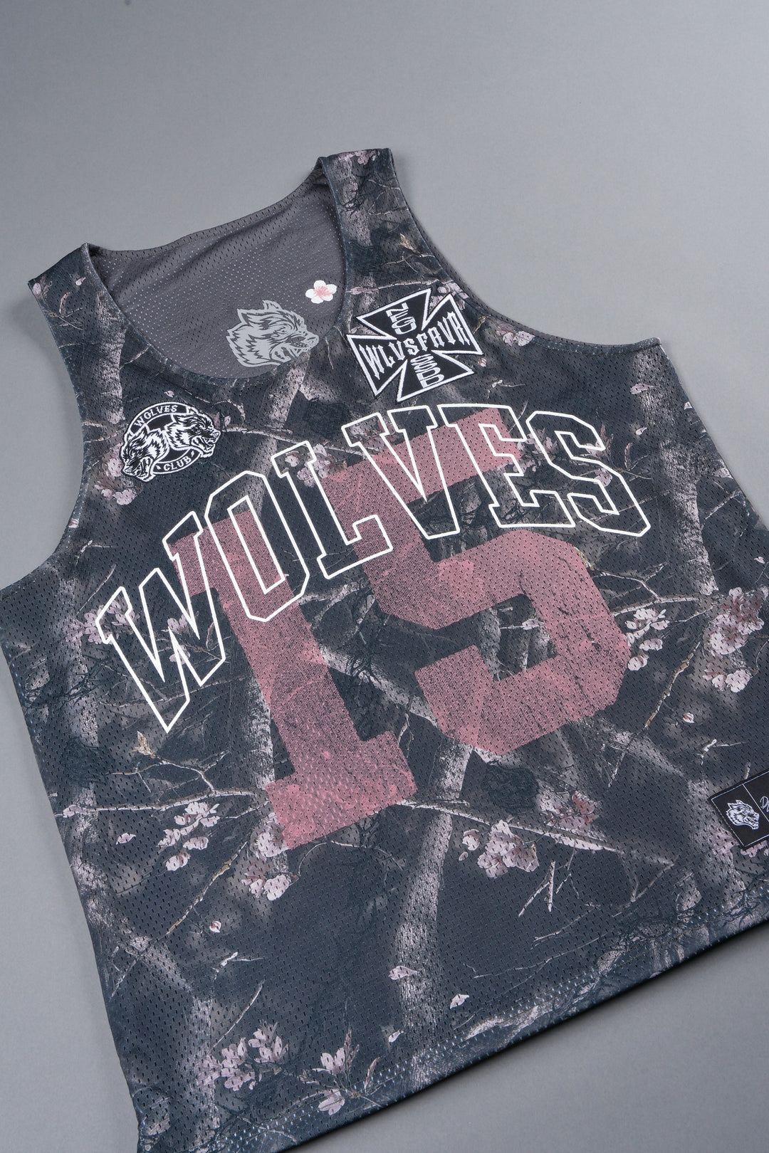 Shadow Blossom Reversible Bball Jersey In Slate Gray / All Of Us Camo