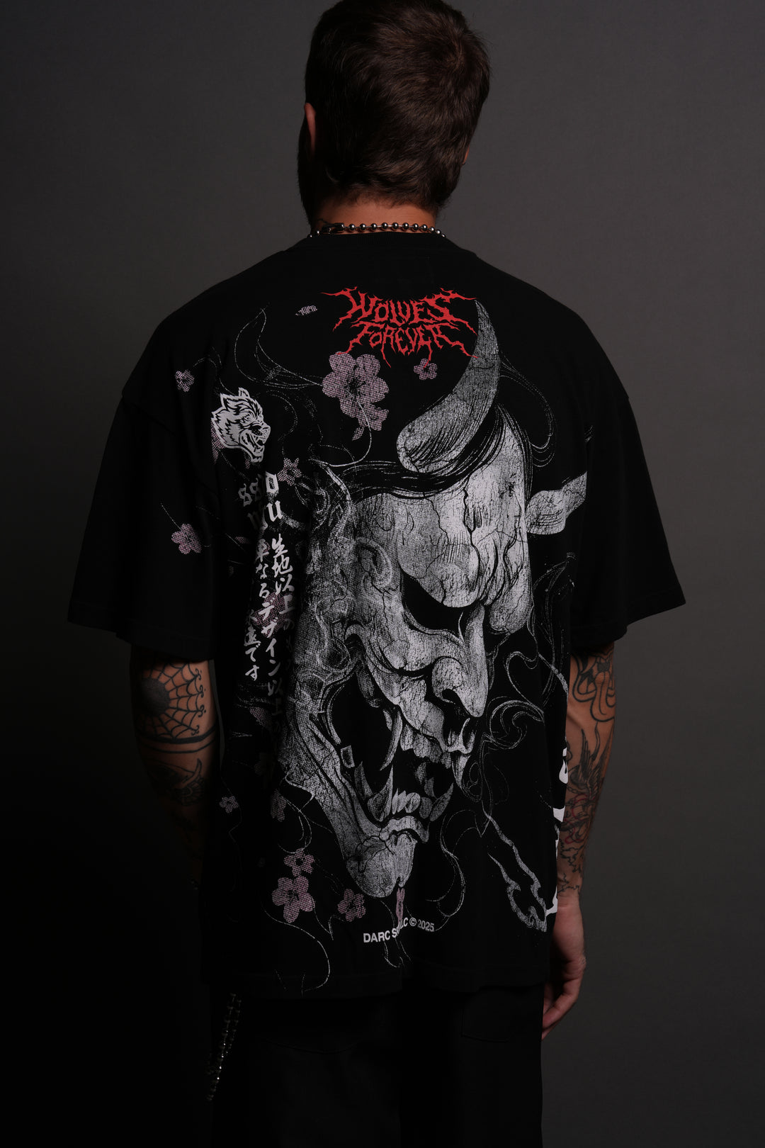 Darc Hannya "Side By Side" Series Premium Tee in Black