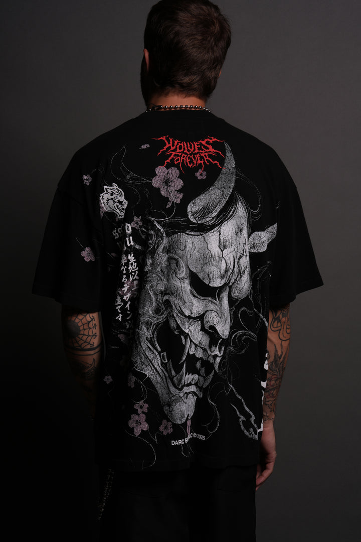 Darc Hannya "Side By Side" Series Premium Tee in Black