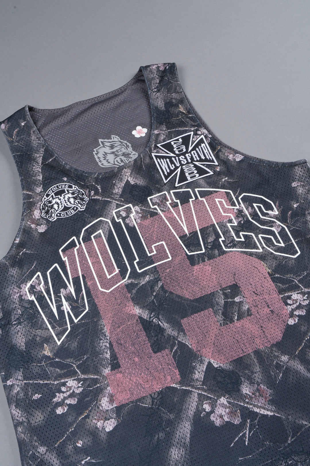 Shadow Blossom Reversible Bball Jersey In Slate Gray / All Of Us Camo