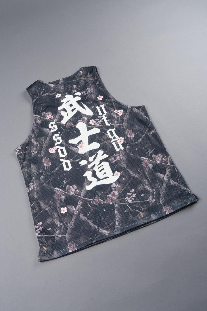 Shadow Blossom Reversible Bball Jersey In Slate Gray / All Of Us Camo
