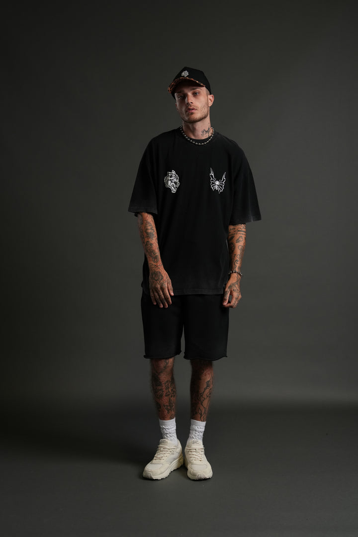 Darc Coffin "Premium" Oversized Tee in Black