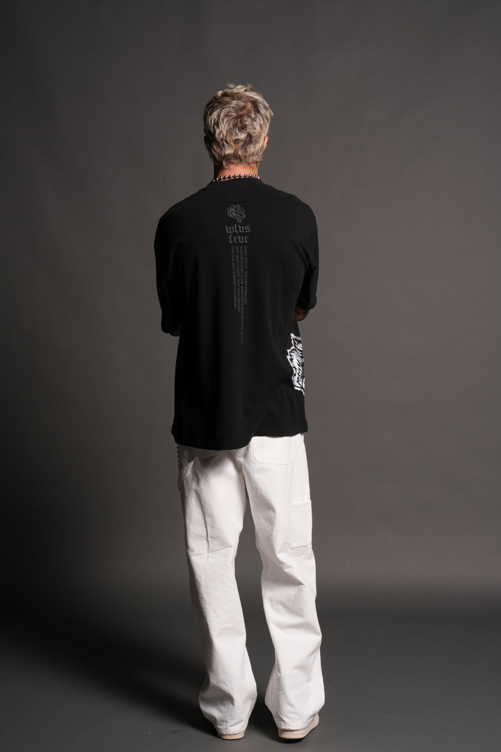 Uchiha Sasuke "Side-By-Side" Series Premium Tee in Black