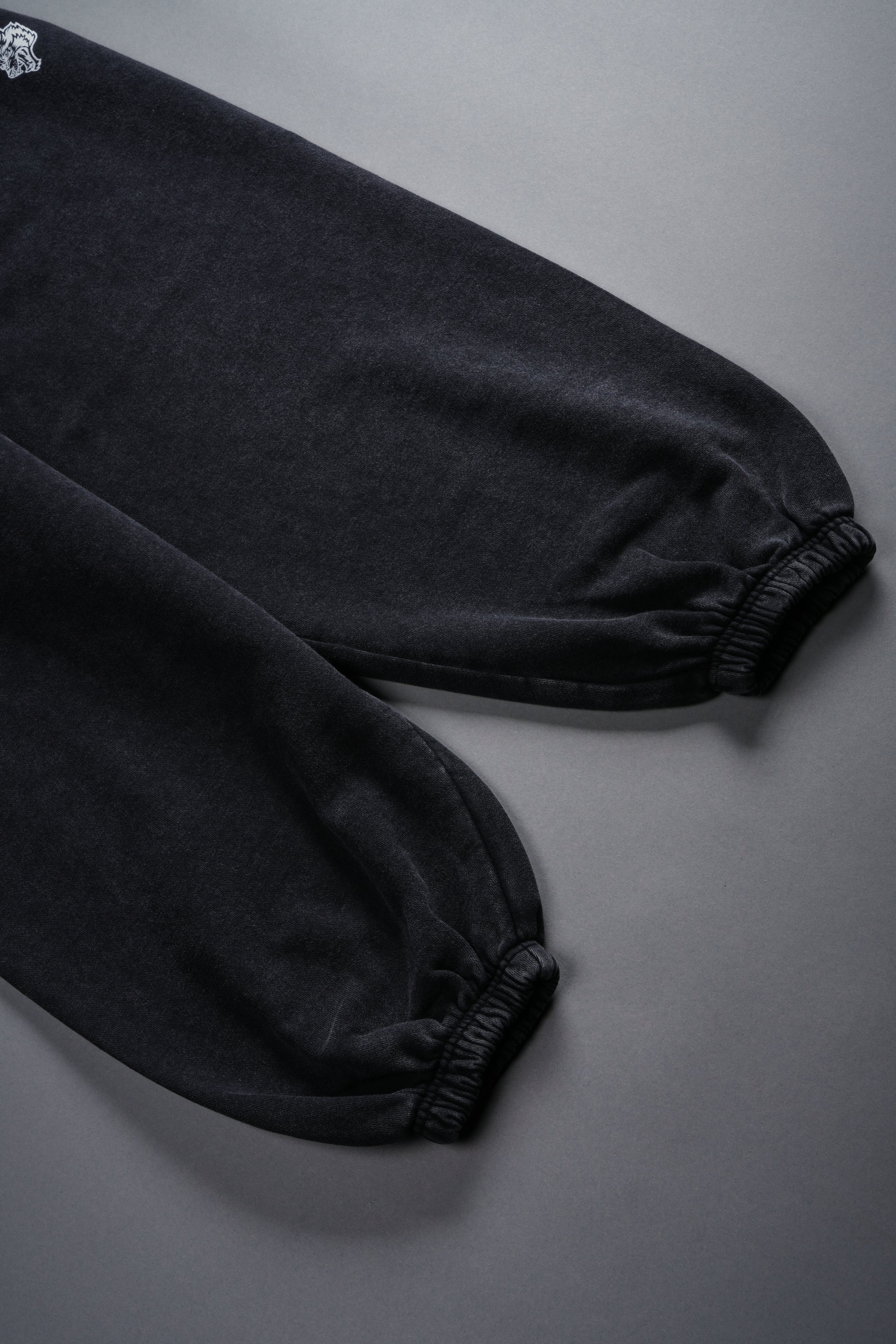 Dual Wolf Unisex Lounger Sweat Pants in Black