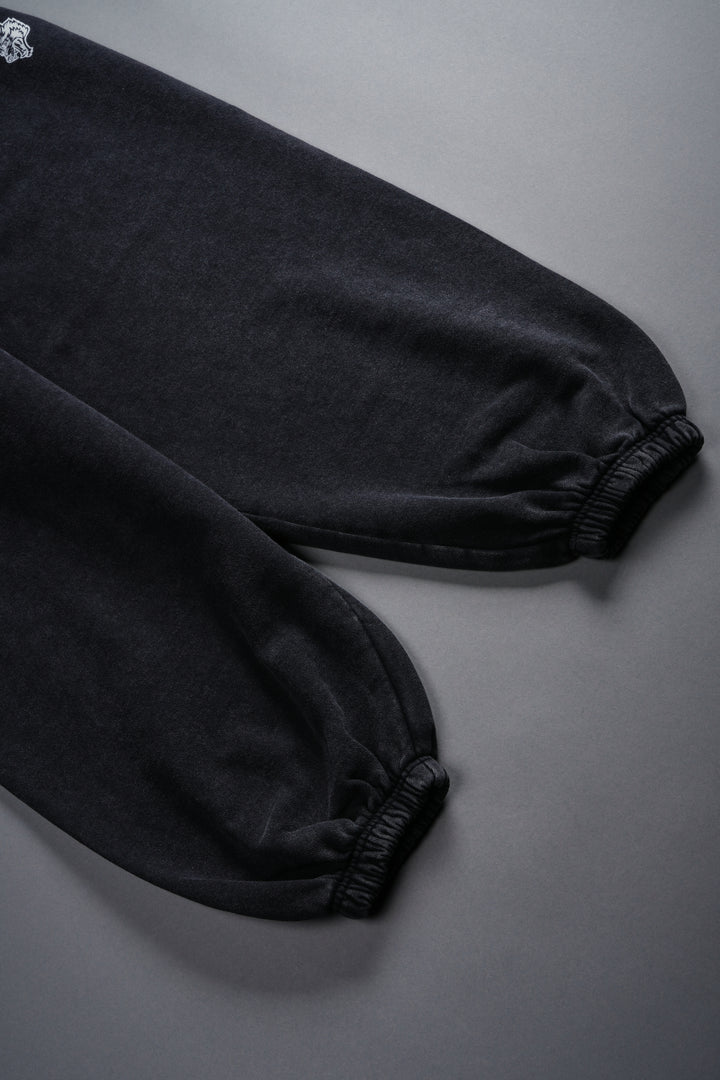 Dual Wolf Unisex Lounger Sweat Pants in Black