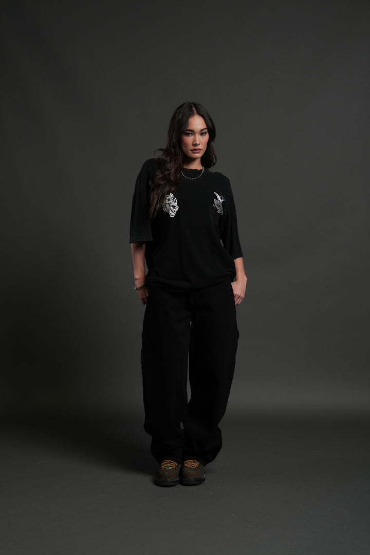 Deliver Us From Evil "Premium" Oversized Tee in Black
