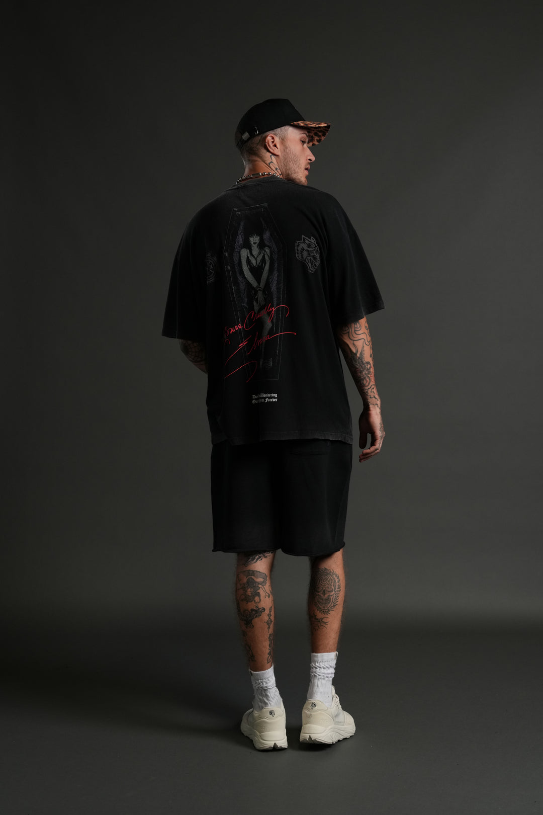 Darc Coffin "Premium" Oversized Tee in Black