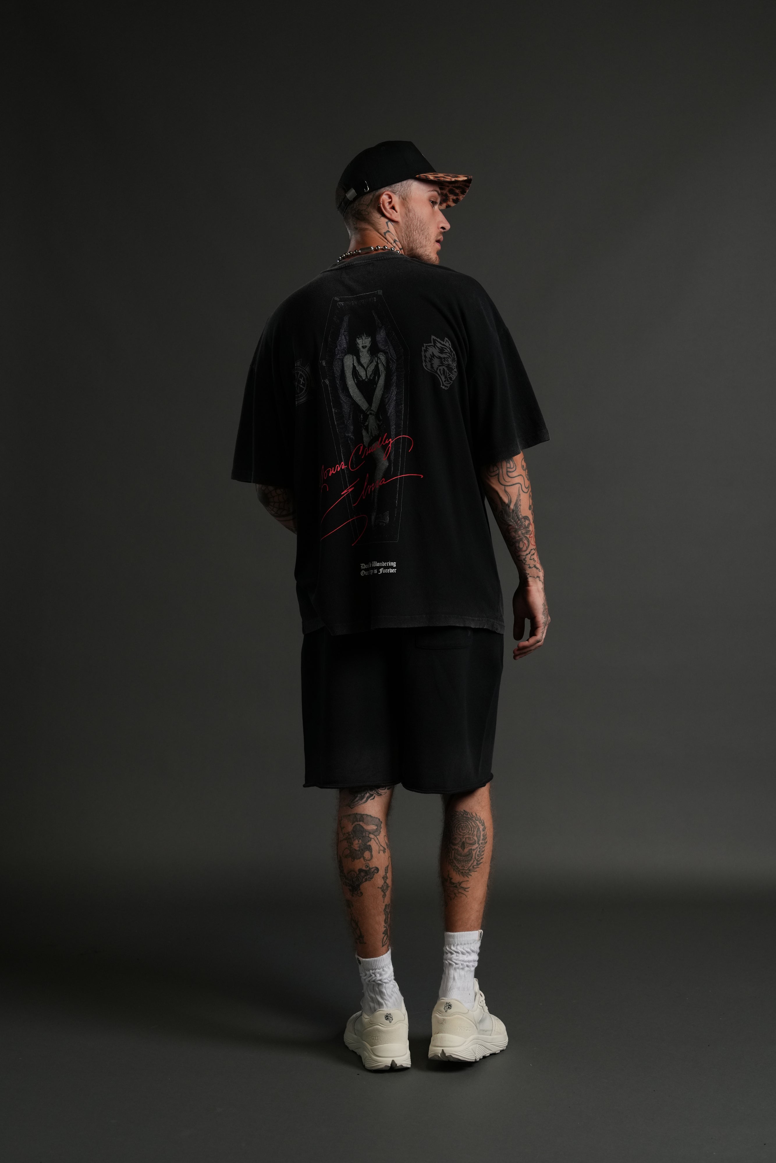 Darc Coffin "Premium" Oversized Tee in Black