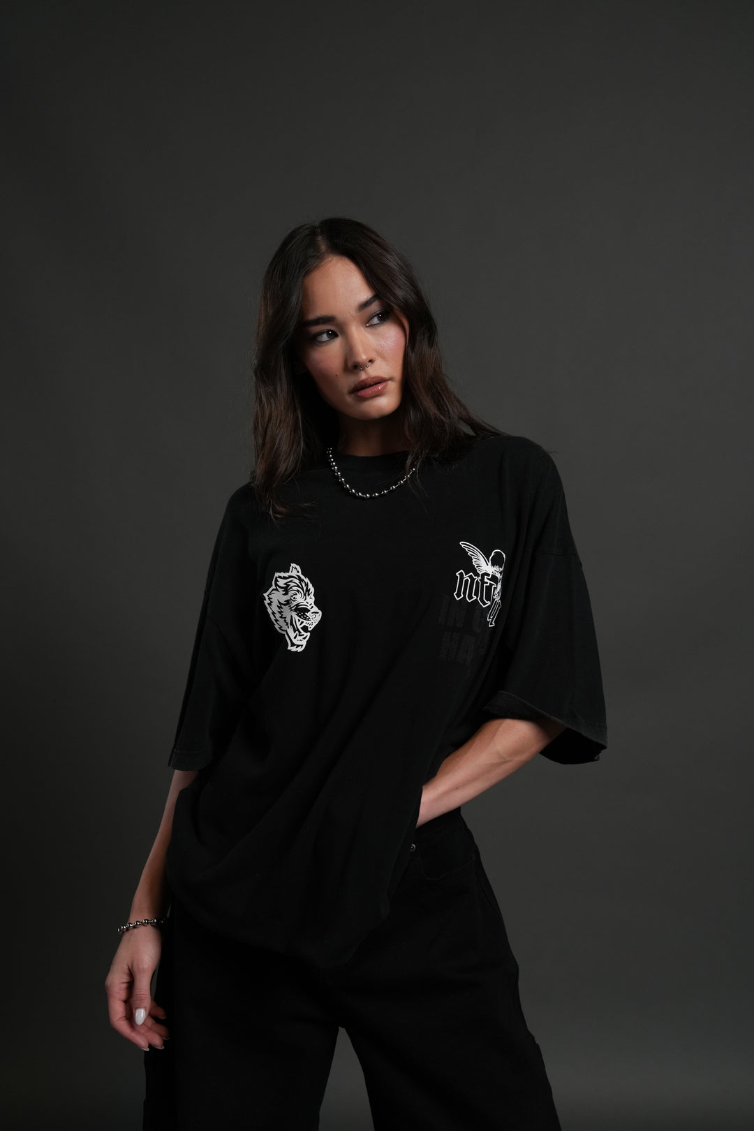 Deliver Us From Evil "Premium" Oversized Tee in Black