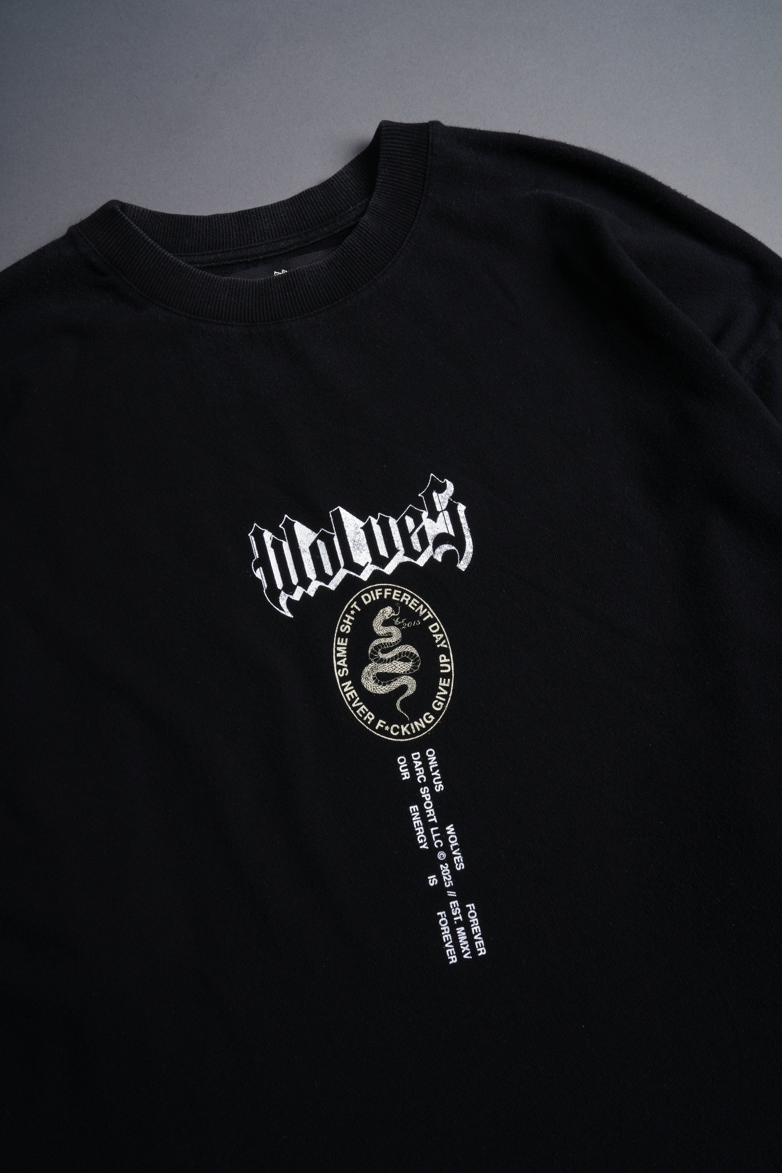 Wolves Club Forever "Premium" Oversized Tee in Black