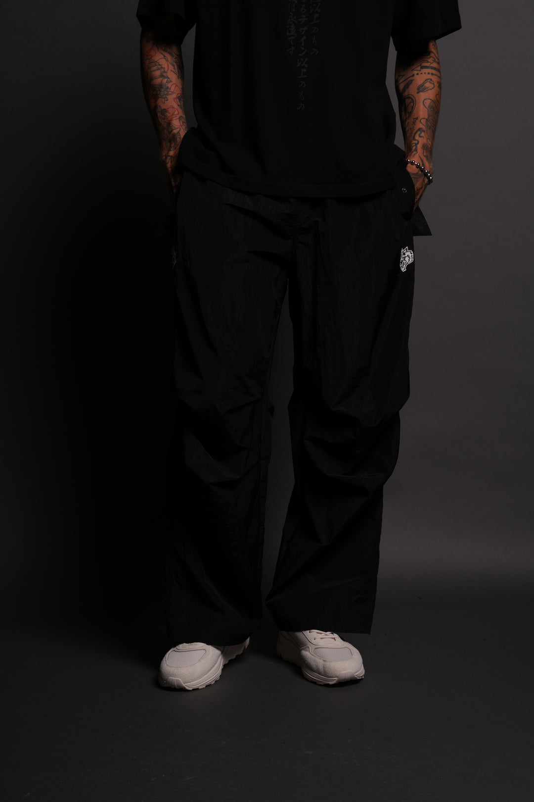 Dual Luigi Track Pants in Black