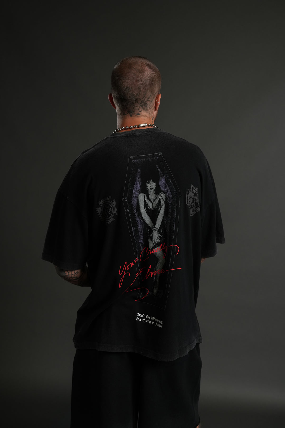 Darc Coffin "Premium" Oversized Tee in Black
