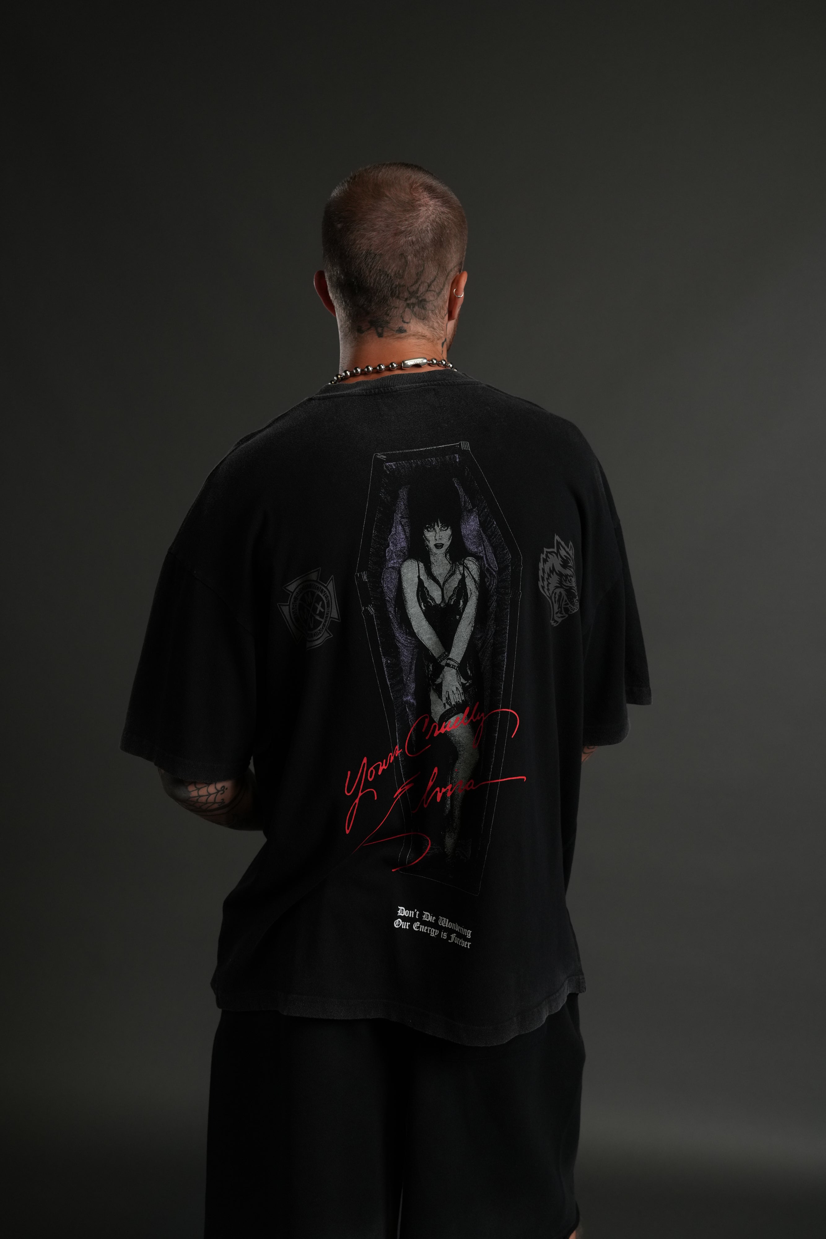 Darc Coffin "Premium" Oversized Tee in Black