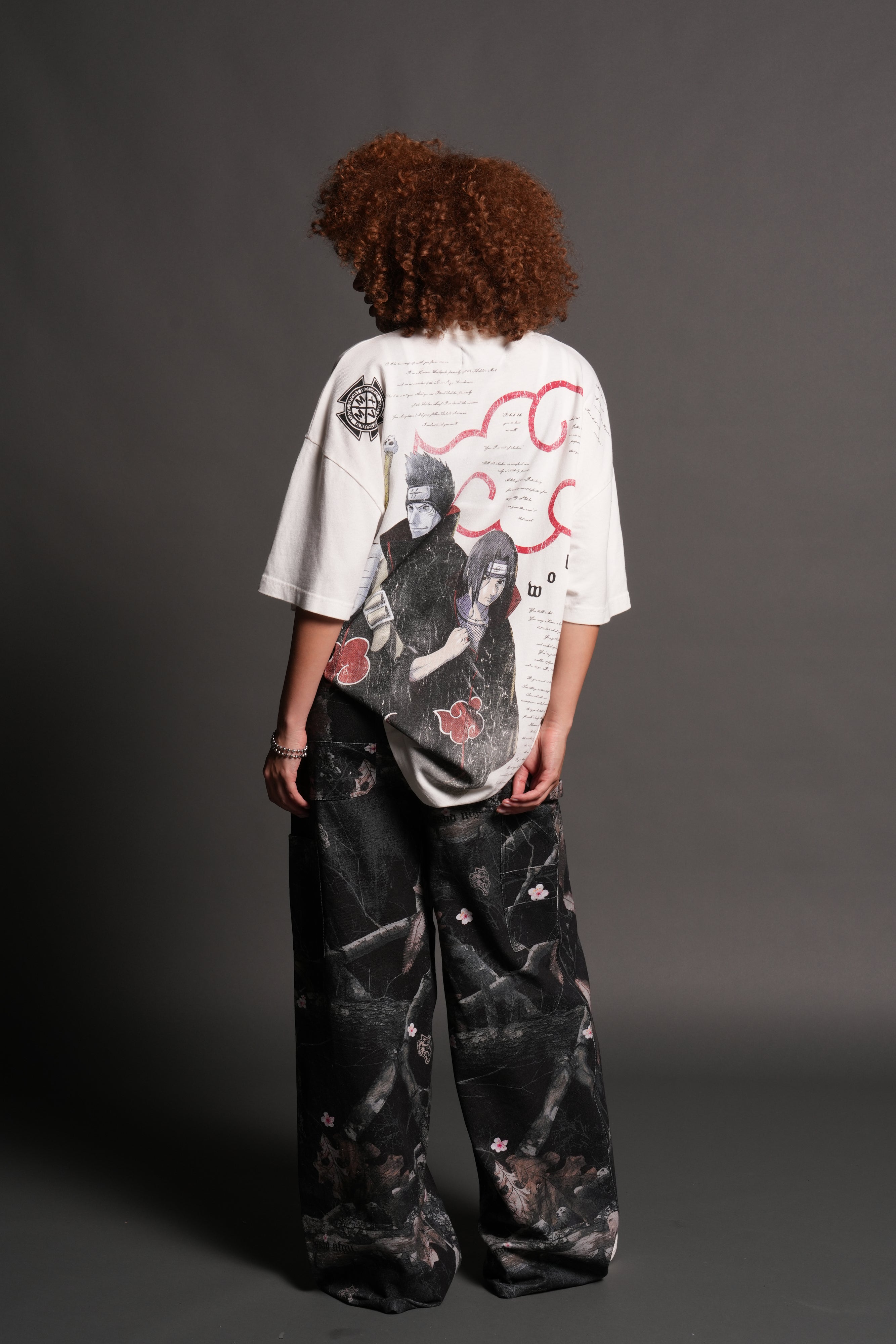 Darc Ninja Premium Oversized Tee in Cream