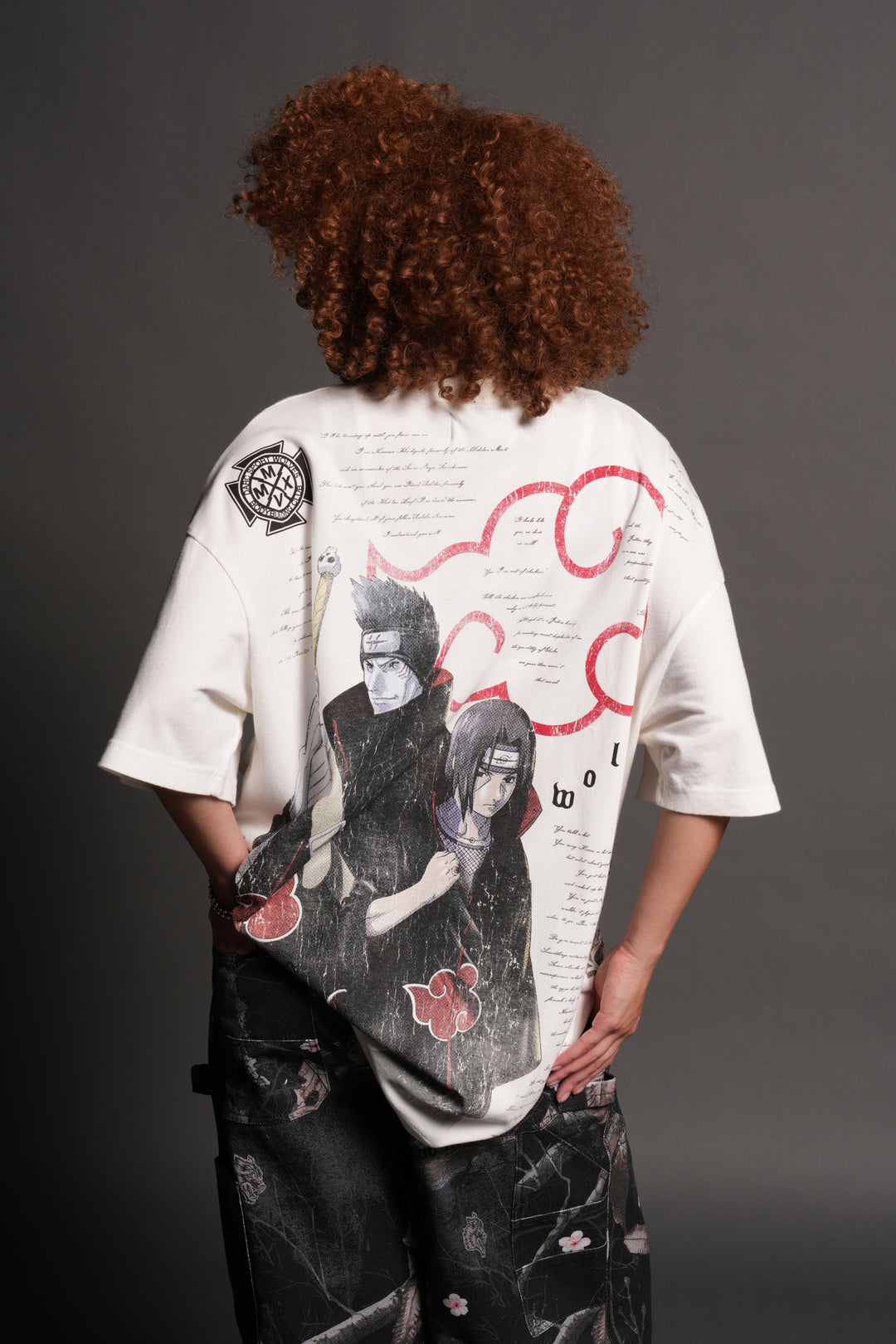 Darc Ninja Premium Oversized Tee in Cream
