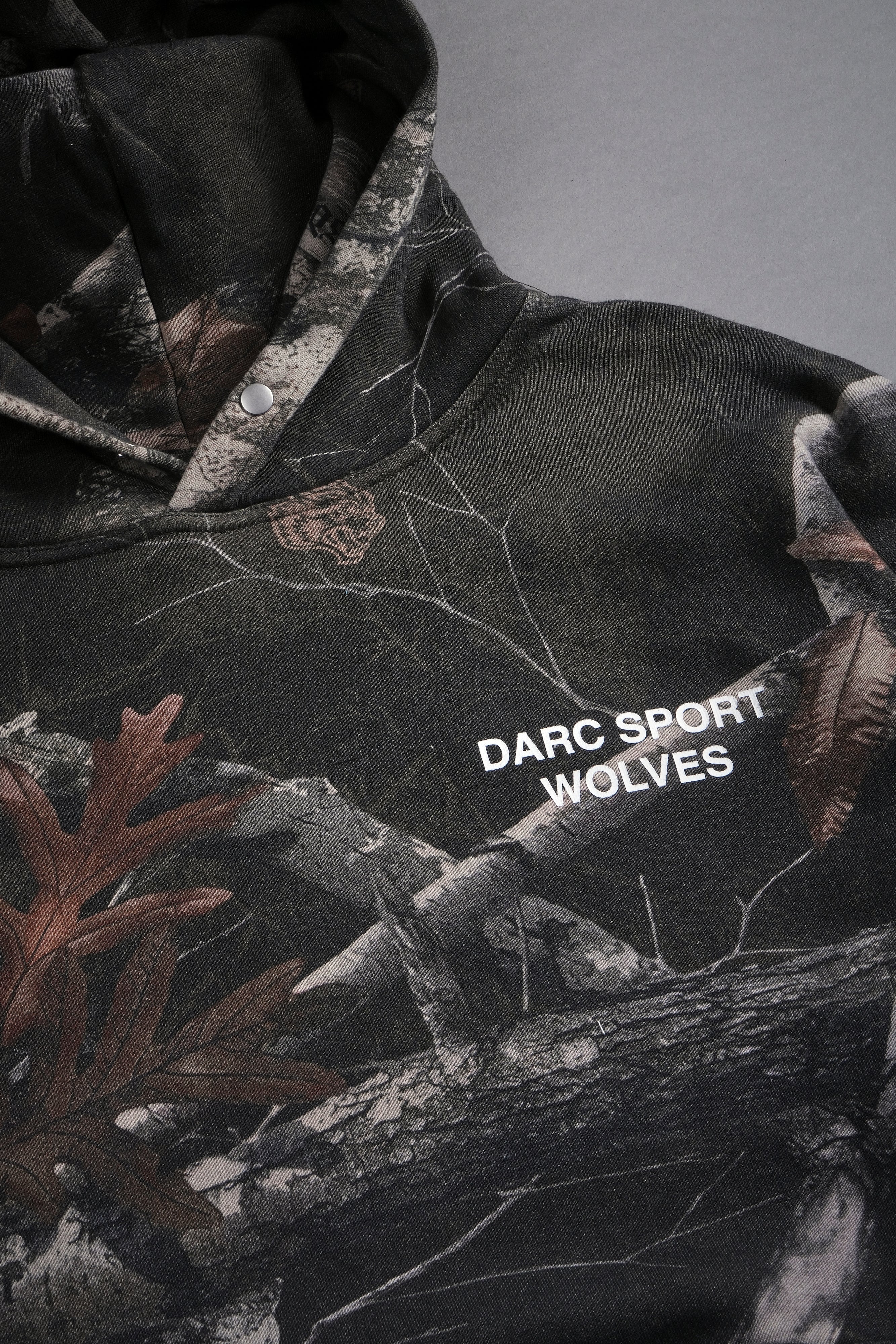 Darc Sport Wolves "Pierce" Hoodie in Darc Brown Woodland Camo