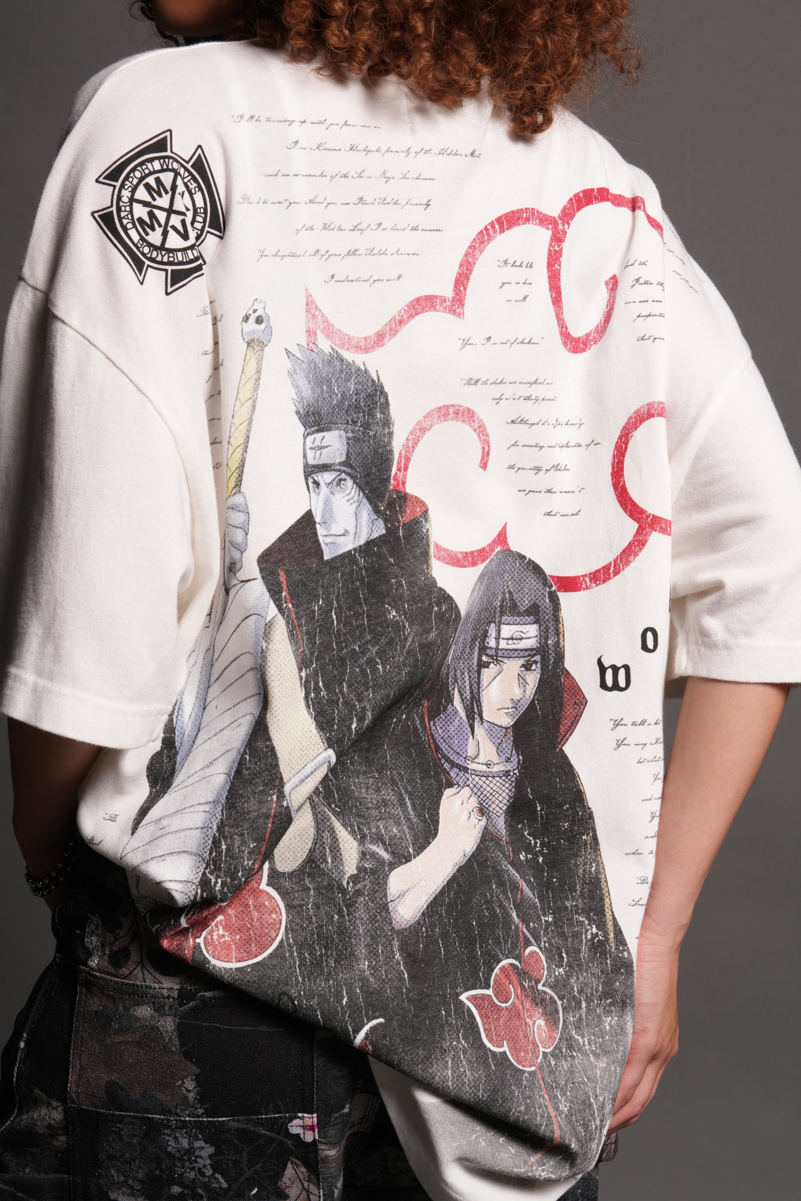 Darc Ninja Premium Oversized Tee in Cream
