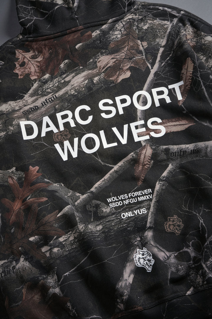 Darc Sport Wolves "Pierce" Hoodie in Darc Brown Woodland Camo