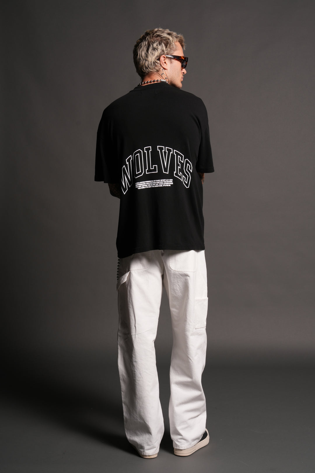 Rock "Premium" Oversized Tee in Black
