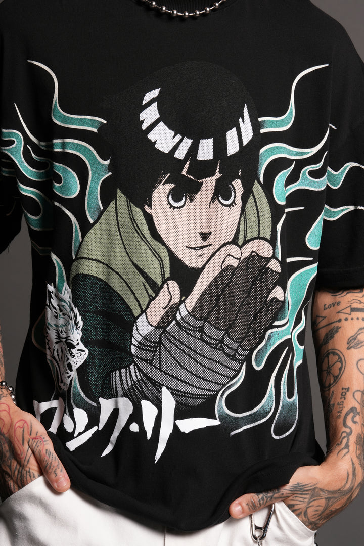 Rock "Premium" Oversized Tee in Black