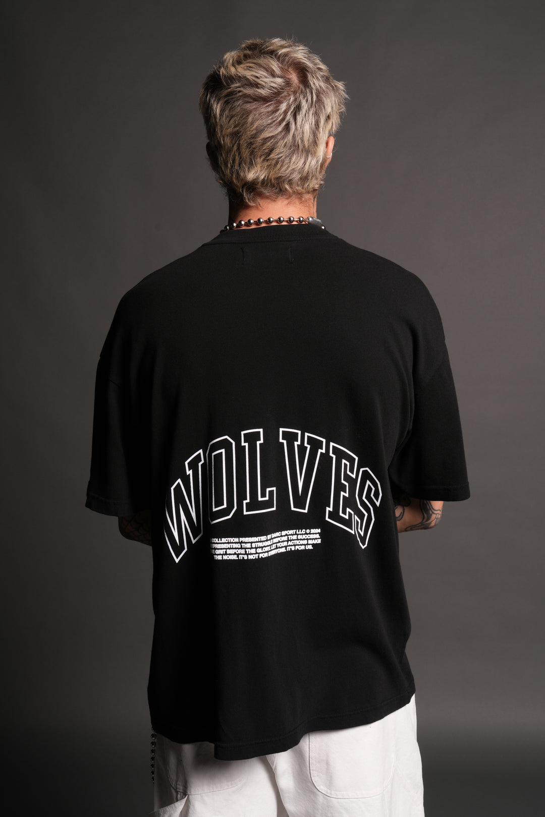 Rock "Premium" Oversized Tee in Black