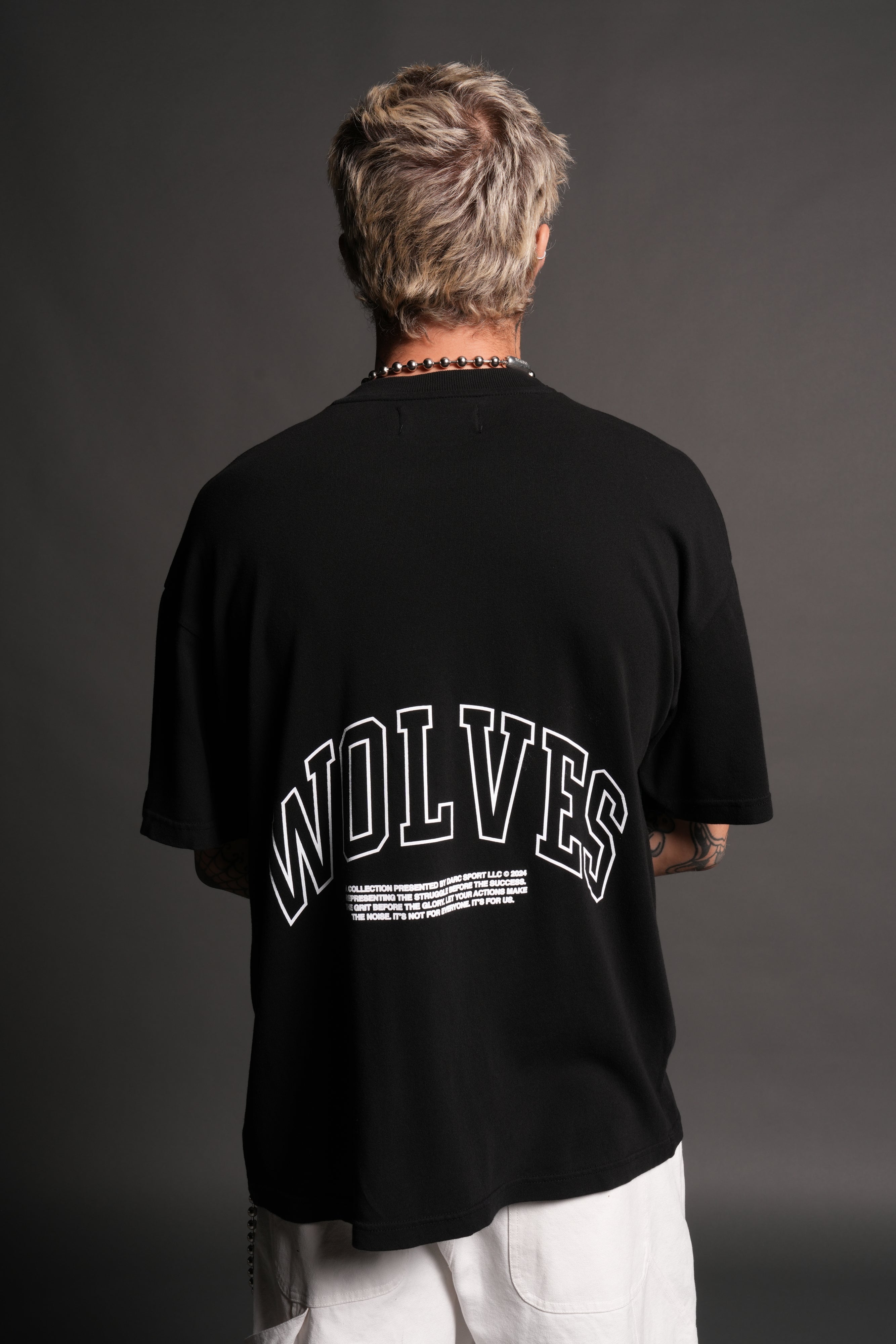 Rock "Premium" Oversized Tee in Black
