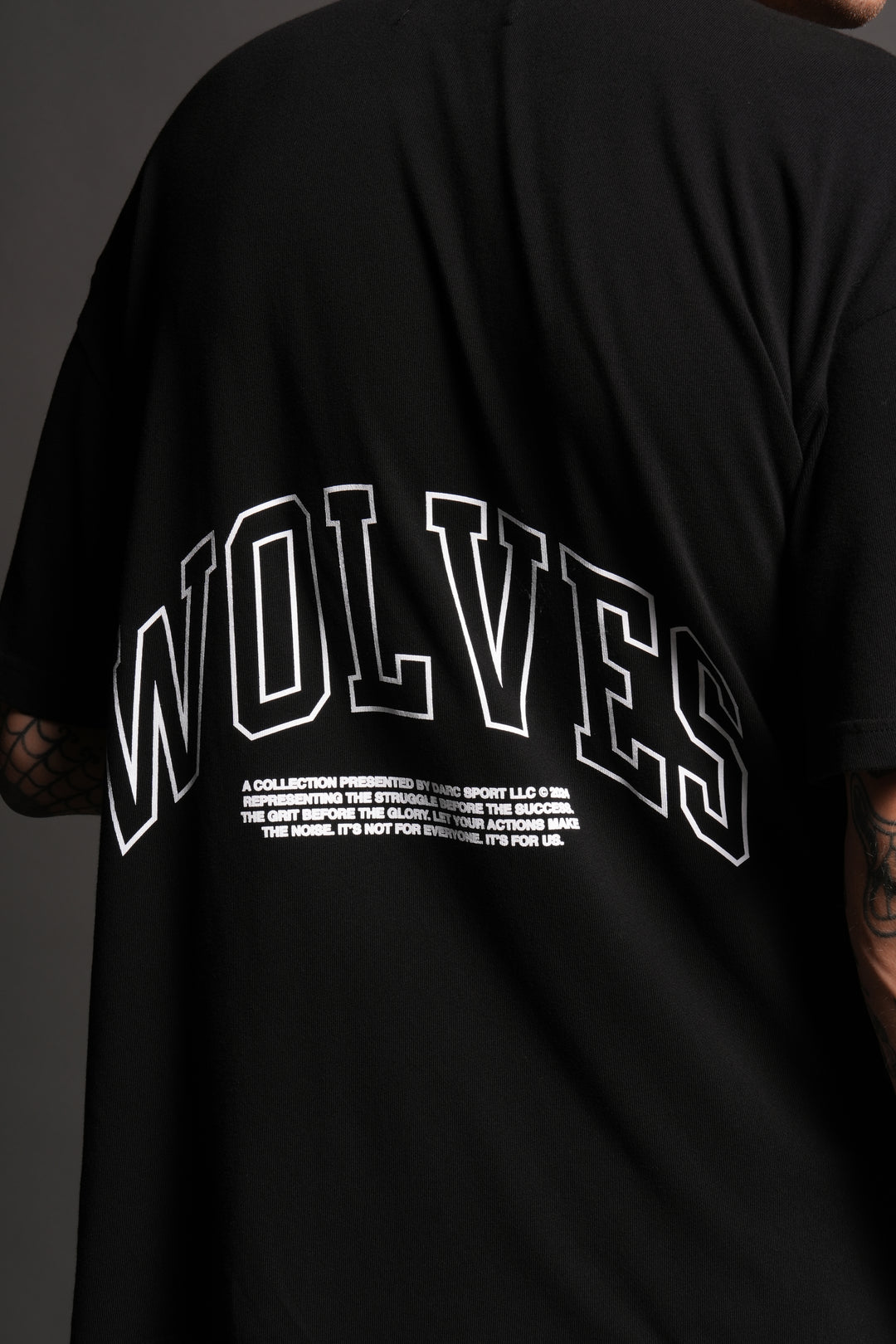 Rock "Premium" Oversized Tee in Black