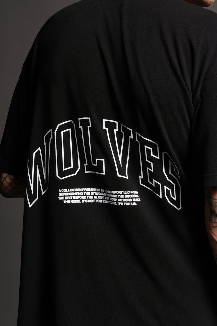 Rock "Premium" Oversized Tee in Black