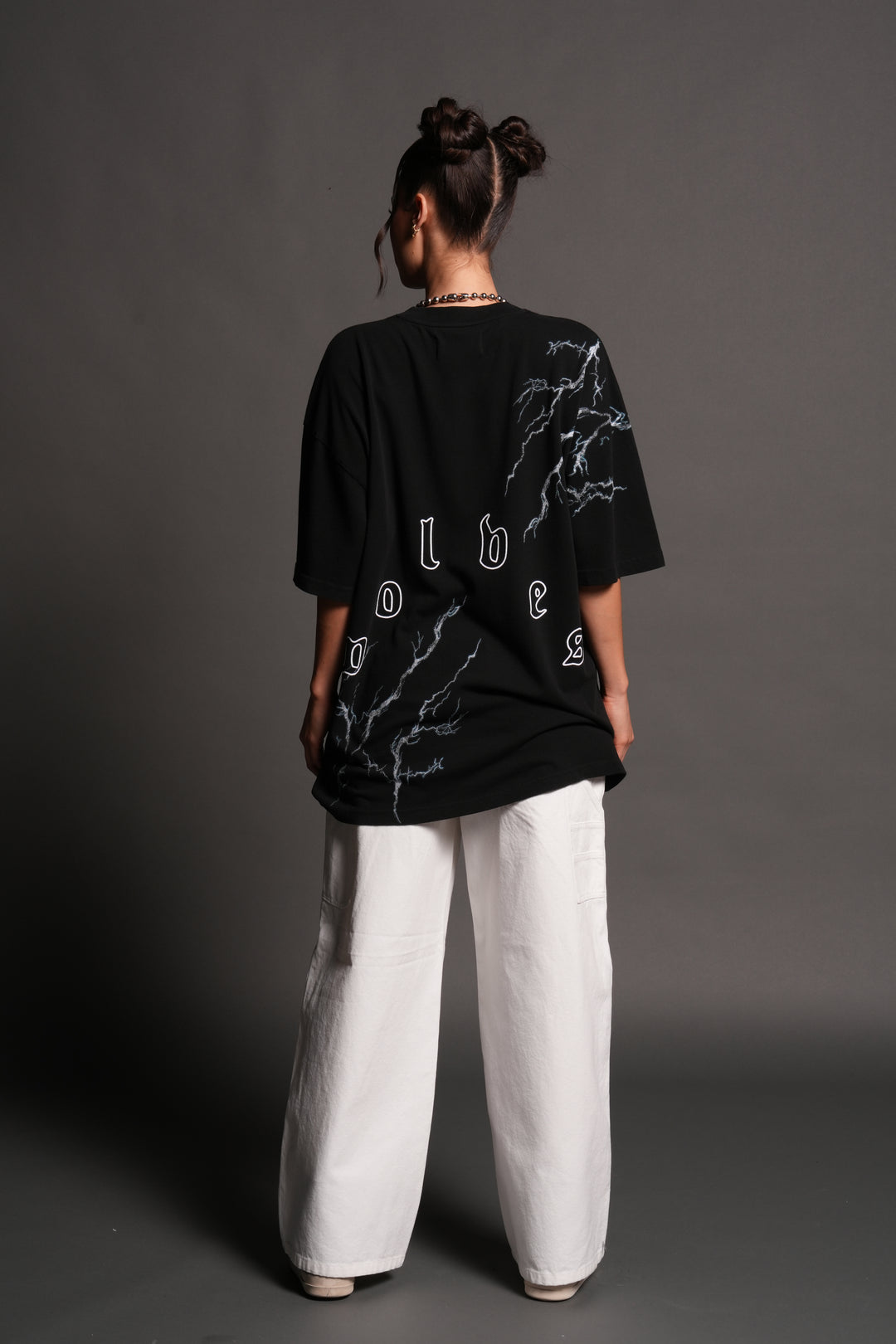 Shinobi Premium Oversized Tee in Black