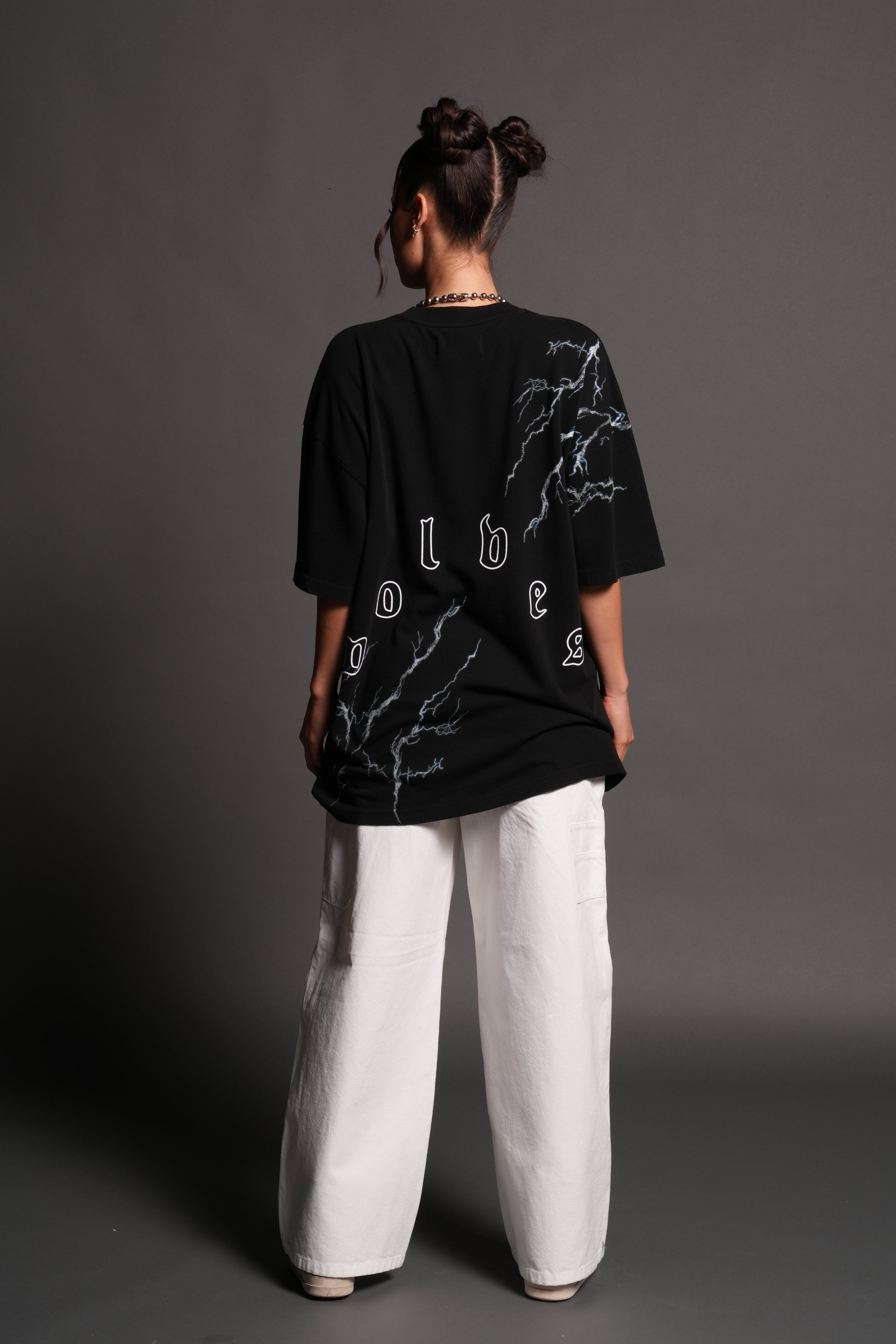 Shinobi Premium Oversized Tee in Black